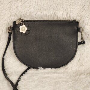 Zac Posen Celia Daisy Mini Crossbody Bag Black